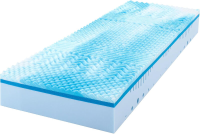 MLILY Mattress PRO 100 x 200 cm koudschuimmatras 7 zone traagschuimmatras hardheid H2 & H3, ÖkoTex geroled matras 2 in 1 gel schuimmatras 22 cm hoogte, 100 x 200 cm