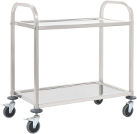 VidaXL Keukenwagen   Roestvrij staal, 95 x 45 x 83,5 cm
