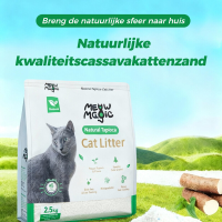Meowmagic kattenbakvulling (natuurlijke tapioca) 2,5 kg