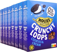 Holie's crunchy loops Cookies & Cream   8 x 350 g