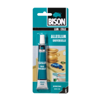 Bison Alleslijm tube 25 ml   kleurloze, waterdichte hobbylijm voor allerlei hobbymatige lijmklusjes   papier, karton, diverse kunststoffen, leer, hout, glas, keramiek