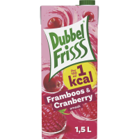 DubbelFrisss Framboos Cranberry Sap   1.5 L