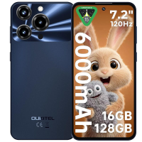OUKITEL C69(4+128) 7,2 inch 6000 mAh batterij 9,5 mm ultradunne behuizing smartphone zwart dual sim
