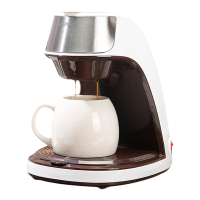 Konka 300 ml compacte automatische koffiemaker voor thuisgebruik, multifunctionele filterkoffiemaker voor het brouwen van koffie en bloemenkruidenthee
