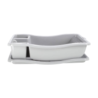 Curver Afwasrek met opvangbak   38 x 29 x 8,5 cm   Premium opbergoplossing, Duurzaam kunststof, Moderne woonorganisatie