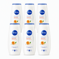NIVEA Soft care douchegel abrikoos & abrikozenpitten 250 ml (6 pack)