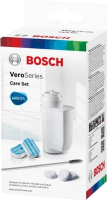 Bosch onderhoudsset voor koffiemachines TCZ8004A, 10 reinigingstabletten, 3 ontkalkingstabletten, 1 BRITA waterfilter, reinigingsborstel voor melkslang, voor Vero volautomatische koffiemachines en volautomatische inbouwkoffiemachines