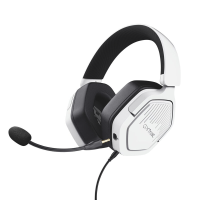 Trust GXT 492 W Carus   Gaming Headset   Bedraad   50 mm Drivers   Over ear   Wit