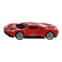 Siku Ford GT speelgoedvoertuig   rood en zwart, staal en kunststof