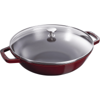 STAUB Gietijzeren wokpan   30 cm, Grenadine