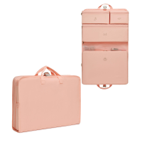 Kono 6 in 1 Hangende Reis Organizer Tas, Opvouwbare Kofferset voor Koffers, Lichtgewicht voor Kleding en Toiletartikelen Pi