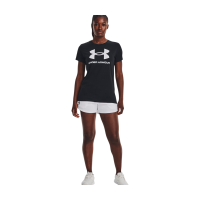 Under Armour Dames T shirt Korte Mouwen Zwart Sportstyle Collectie SM