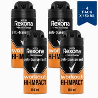 Rexona Deospray Men   Workout HI Impact 150 ml (4 Pack)
