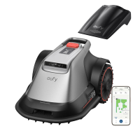 Eufy E18 robotgrasmaaier zonder begrenzingskabel, geen signaaluitval, zonder RTK, TrueVision technologie, GNSS systeem, tuin tot 1200 m², precisie randmaai, obstakelvermijding, app bediening
