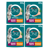 Purina One Urinary Care kip urineweggezondheid volwassen kattenvoer 800 g * 4