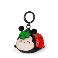 Legami Pluche Sleutelhanger, Klein Superzacht, Ladybug, Word Gelukkig