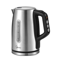 Midea roestvrijstalen waterkoker 1,7 L, 2200 W, 6 temperatuurniveaus (40 100 °C), warmhoudfunctie, BPA vrij, waterniveau indicator, automatische uitschakeling, droogkookbeveiliging, kalkfilter