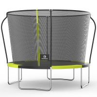 SPORTSOUL Crown serie ronde trampoline voor buiten met veiligheidsnet, 10 ft, tuintrampoline voor kinderen met beschermnet