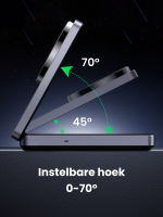 Ugreen 2 in 1 MagSafe oplader zwart