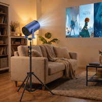 Projector met Standaard Bundel XBJ Draagbare Blauwe Projector+1,7 m Projectorbeugel