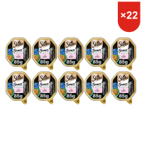 Sheba Alu kattenvoer zalm 85 g * 22