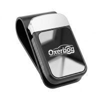 Oxerbog Zonnebrilhouder voor in de zonneklep van de auto, bescherming van zacht schuim, klikbevestiging, autoaccessoires, accessoires voor de zonneklep, automatische zonnebrilhouder die met één hand kan worden vastgeklikt, geschikt voor zonnebrillen en br