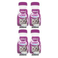 Whiskas kattenmelk flesjes 200 ml * 4