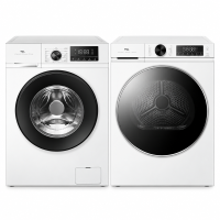 TCL wasmachine & warmtepompdroger set – 8 kg + 8 kg – 1400 tpm – stoomfunctie