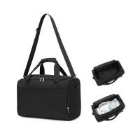 KONO 40x20x25 cm Ryanair Handtas voor Onder de Stoel, 20 L Lichtgewicht Handbagage voor Reizen en Wonen (Zwart)