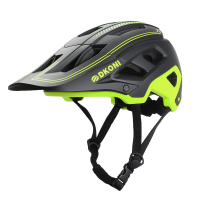DKONI HS 062 mountainbikehelm voor volwassenen   zwart/geel   maat L (56 61 cm)