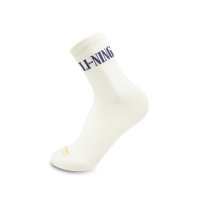 LI NING mid cut sokken (3 pack) new white/new white/new white L