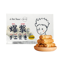 Little Prince handgemaakte wafelrolletjes met vloeibare vulling (zwarte sesamsmaak) 104 g