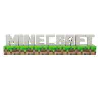 Minecraft Logo LED lamp   Officieel Gelicentieerd   41 cm   2 Lichtstanden   Voor Wandmontage   USB  of Batterijgevoed