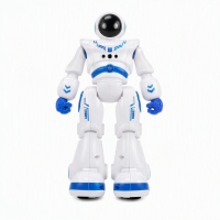Dreamora 826 slimme speelgoedrobot, dubbele modus afstandsbediening & gebarenbediening, 1 stuk, wit blauw, licht & geluid educatief speelgoed voor kinderen vanaf 6 jaar, binnenspelen