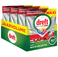 Dreft Platinum Plus Citroen Vaatwastabletten   4 x 40 stuks