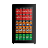 Salora BCT935B vrijstaande drankkoelkast   93 liter inhoud   glazen deur   LED binnenverlichting   39 dB stille werking   zwart