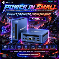 SOYO Y5Pro mini pc, Intel Core i5 8250U/8350U processor mini pc Windows 11, 8 GB DDR4 256 GB SATA SSD mini computer | BT5.2 | Wi Fi 5