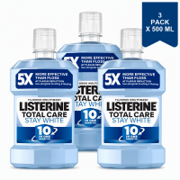Listerine Total Care Stay White Arctic Mint Mondwater 500 ml (3 Pack)