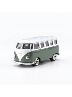 CCA gegoten metalen modelauto Volkswagen T1 Bus op schaal 1:56 – speelgoedauto op zakformaat met schokdempers – verjaardagscadeau voor jongens