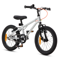 RoyalBaby+Kids fiets+X9+ 18 inch zilver, nettogewicht 9,2 kg