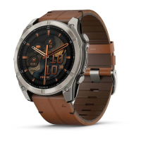GARMIN Fenix 8   51 mm   AMOLED Saffier   Grafiet   Kastanje Leren Band