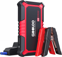GP2000 autojumpstarter powerbank, 2000 A piek jumpstarter, superveilige 12 V startbooster voor auto's, draagbare jumpstarter met intelligente startkabel, voor 8,0 l benzine en 6,0 l diesel