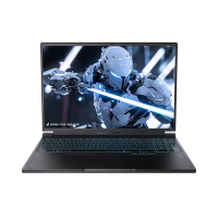 Thunderobot Radiant S16 gaminglaptop, 16 inch QHD+ 240 Hz 2K scherm, AMD Ryzen 7 7745HX, 16 GB DDR5 RAM, 1 TB SSD, NVIDIA GeForce RTX 5060, RGB toetsenbord met achtergrondverlichting, Wi Fi 6, zwart
