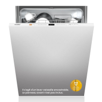 Comfee' CDWPB1215PB EU Volledig geïntegreerde vaatwasser, 12 couverts, 8 programma's met extra droog, halve belading, IoT app bediening, startuitstel 3 12 h, 70 °C hygiënewas, 30 min snelwas – Wit [Energieklasse E]