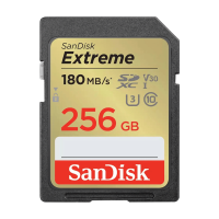 SanDisk Extreme SDXC kaart – 256 GB, V30