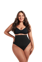 Feelingirl Naadloze slimkruisjes met laaggesneden taille, gevormd, onmiddellijk gladmakend, 3XL/4XL, zwart