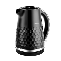 Morphy Richards Hive waterkoker, 1,5 liter, Easy Fill systeem, verbeterde wateruitloop, 3 kW snelkookfunctie, 360° draaibare basis, kalkfilter, waterpeilvenster, zwart