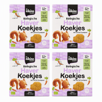 De kleine keuken biologische haverkoek 18+ 120 g*4
