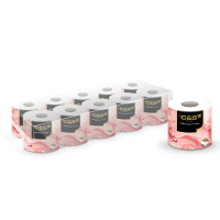 C&S Jierou WC papierrol (Olieschilderijserie, Koi patroon), 4 laags, 200g, 10 rollen