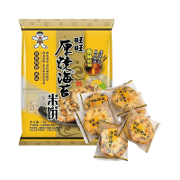 WANT WANT Dikke Geroosterde Zeewier Rijstchips 118 g (Bevat 6 Pakken)